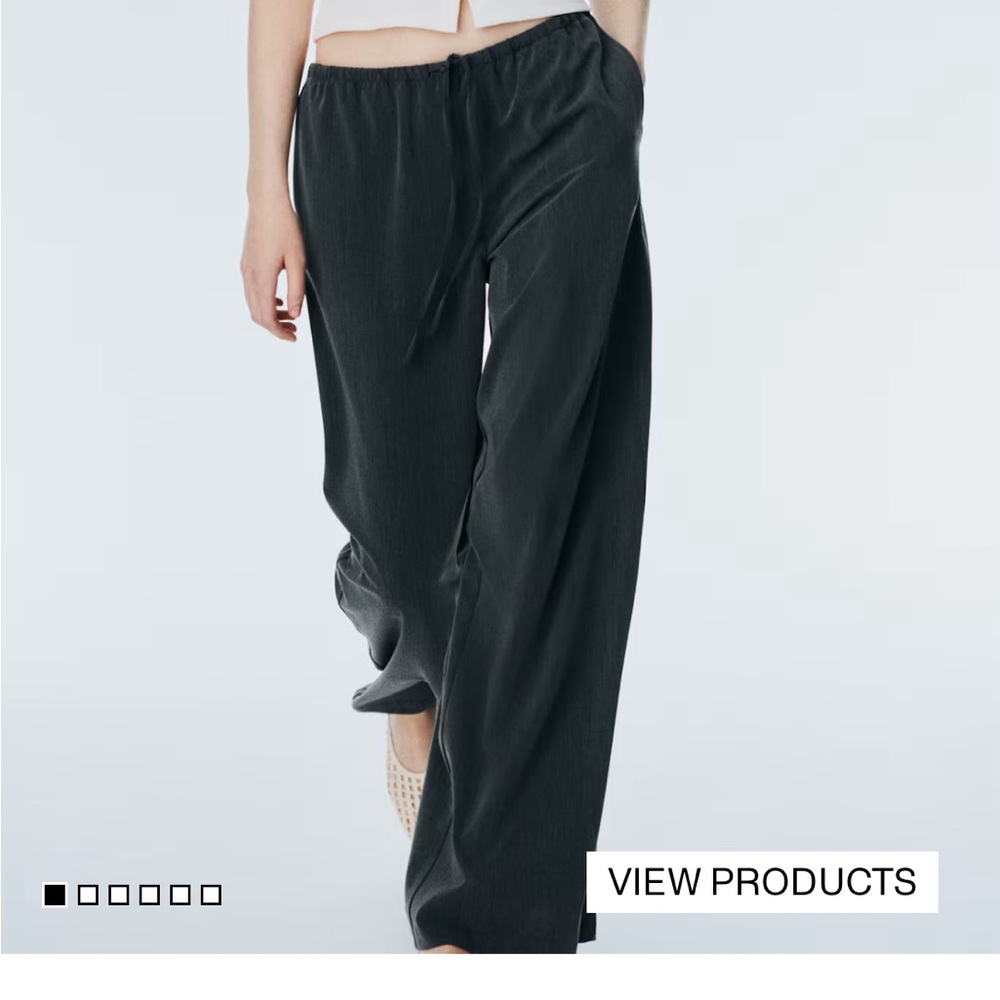 Grey  Drawstring Pants - Picture 6 of 6